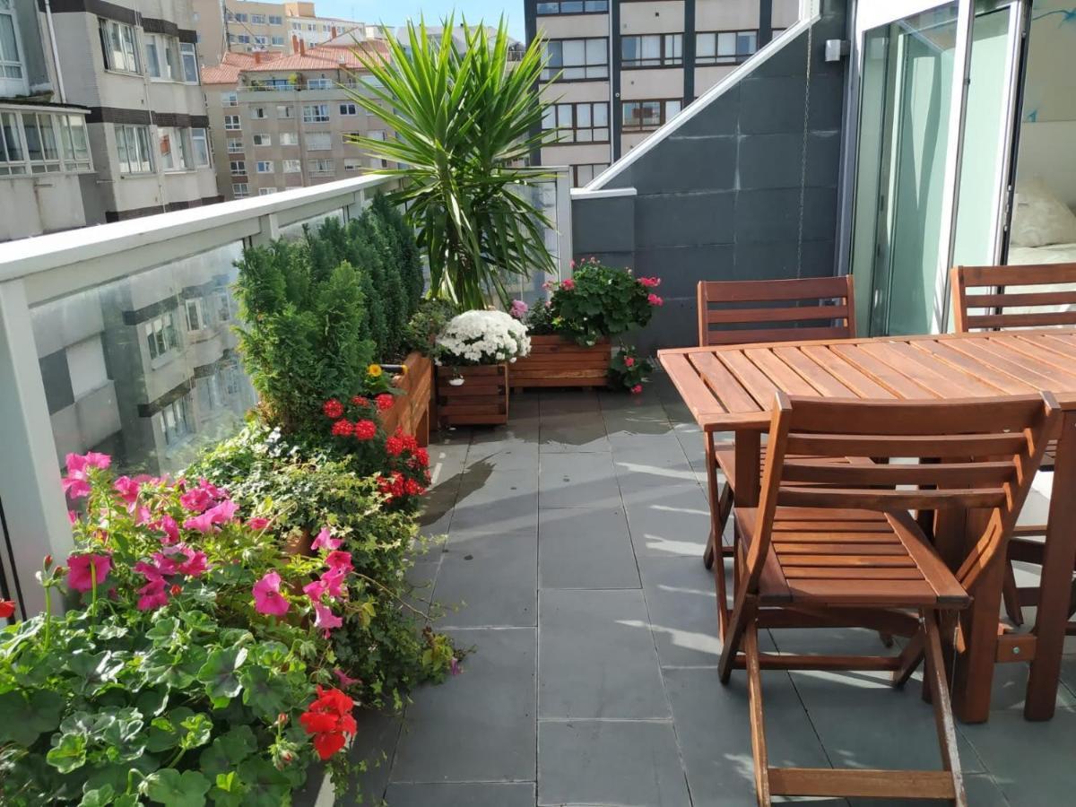 Penthouse With Terrace And Views Near Oza'S Beach Leilighet La Coruña Eksteriør bilde